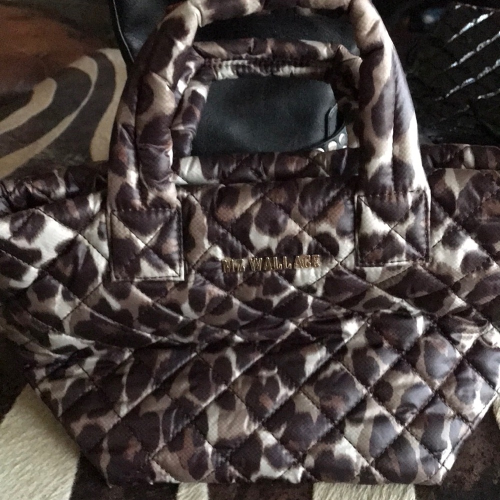 Mini leopard MZ Wallace purse